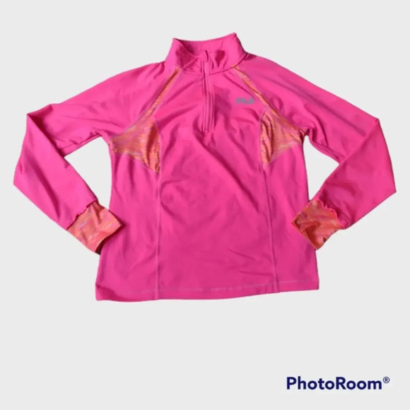 FILA 1/4 zip Women's athletic running‎ top Size Large - Picture 1 of 5